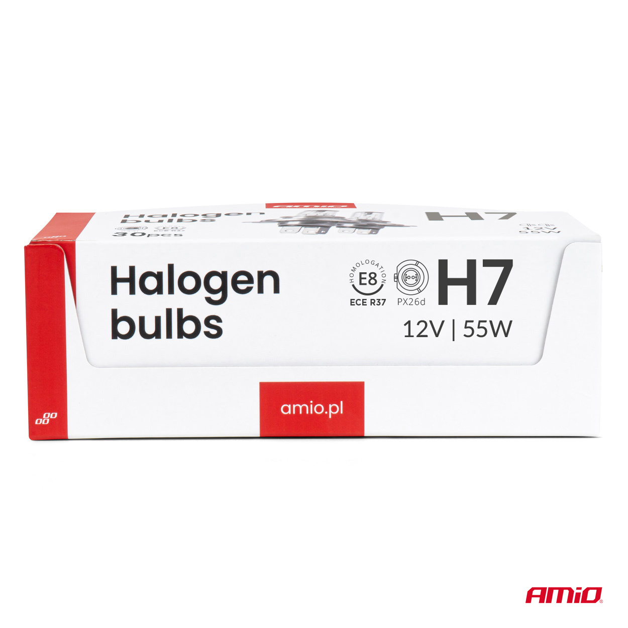 Zestaw żarówek halogenowych H7 12 V 55 W UV filtr 30 szt. — ujęcie 3