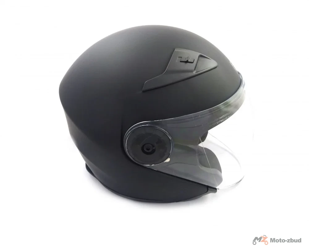 Kask Ferro 810A z szybą i blendą przeciwsłoneczną bez szczęki czarny mat M — ujęcie 2