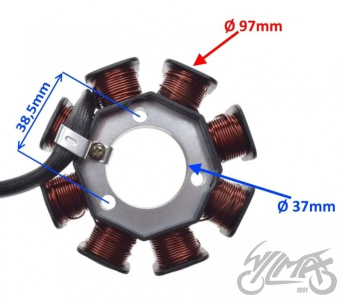 Stator iskrownik DC do Yamahy YBR 125 — ujęcie 2