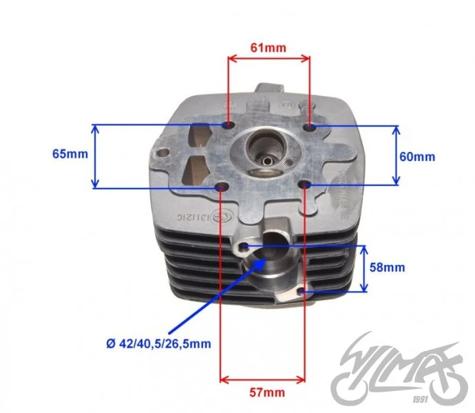 Głowica cylindra do Shineray XY125-10D — goła — ujęcie 2