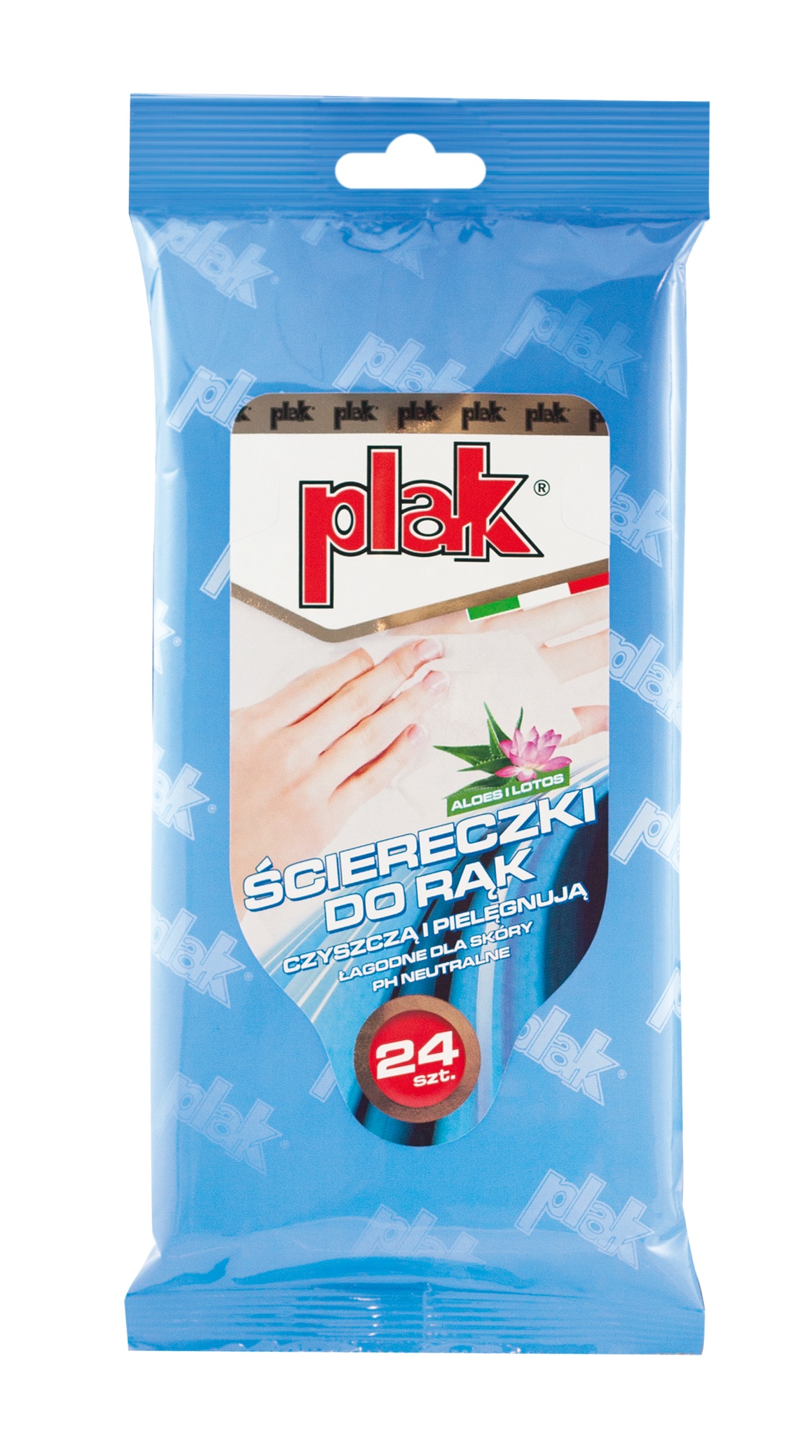 Ściereczki do rąk Aloes i Lotos PLAK (24 szt.) SCPLS-RECE/ALOE