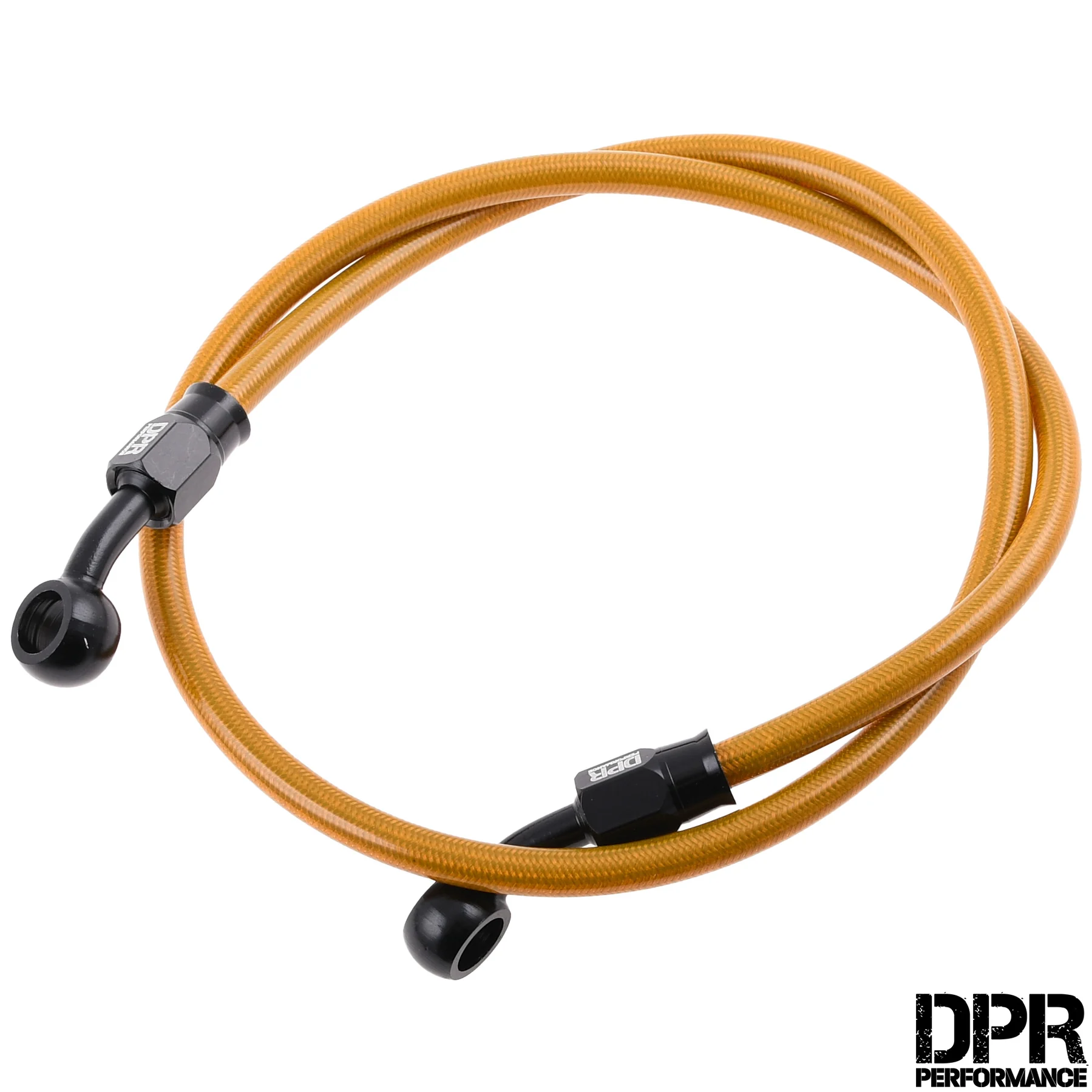 Przewód hamulcowy w oplocie 80 cm żółty DPR Performance — ujęcie 2