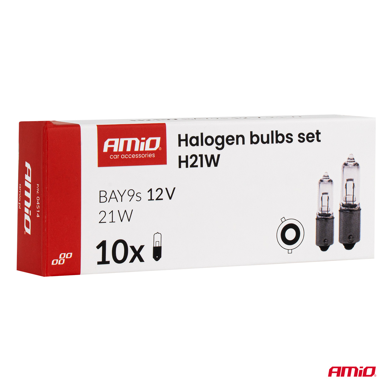 Żarówki halogenowe H21W 12 V 21 W BAY9s 10 szt. — ujęcie 5
