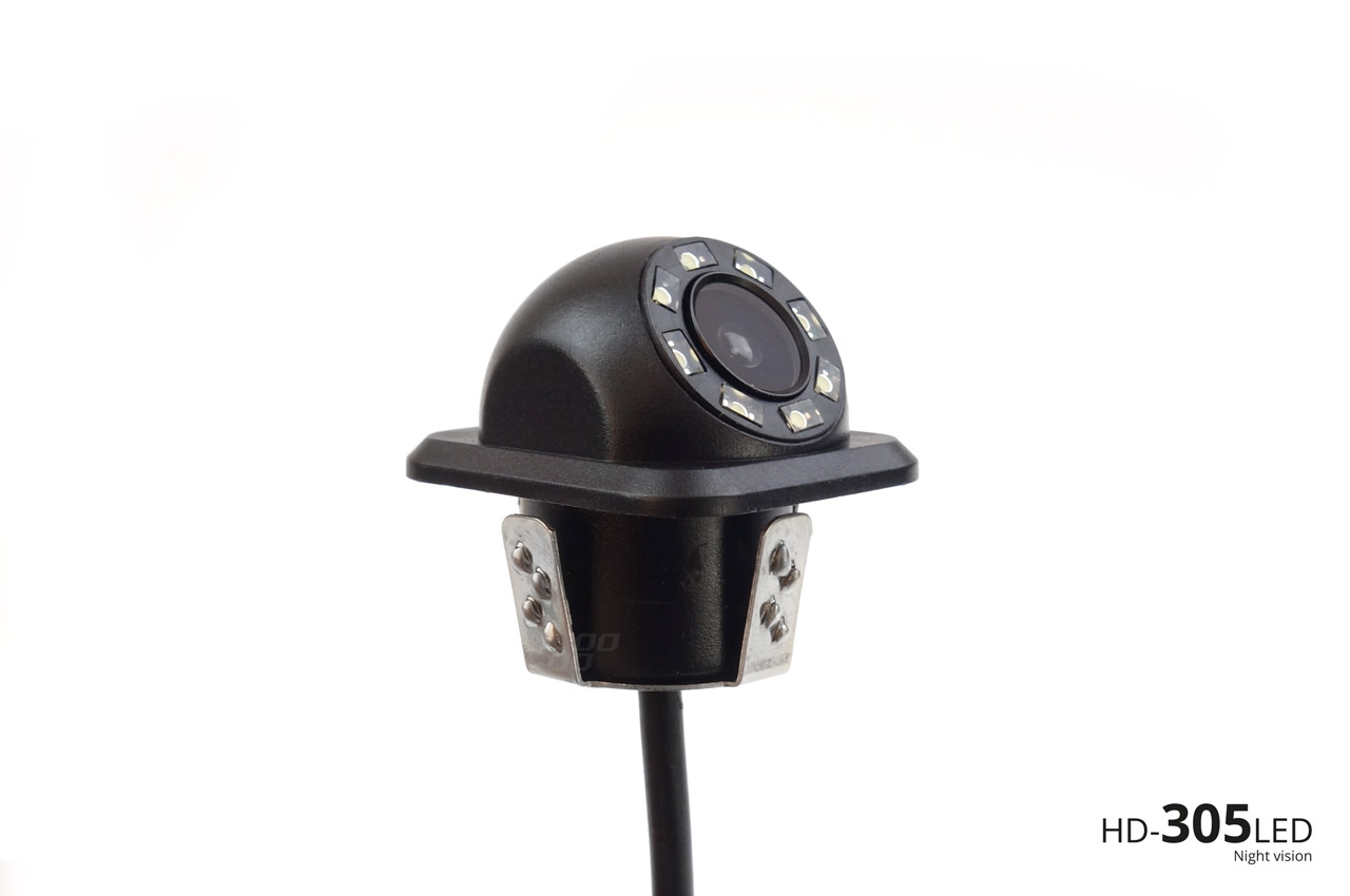 Zestaw czujników parkowania TFT01 4,3" z kamerą HD-305 LED 4 sensory czarne wewnętrzne — ujęcie 4