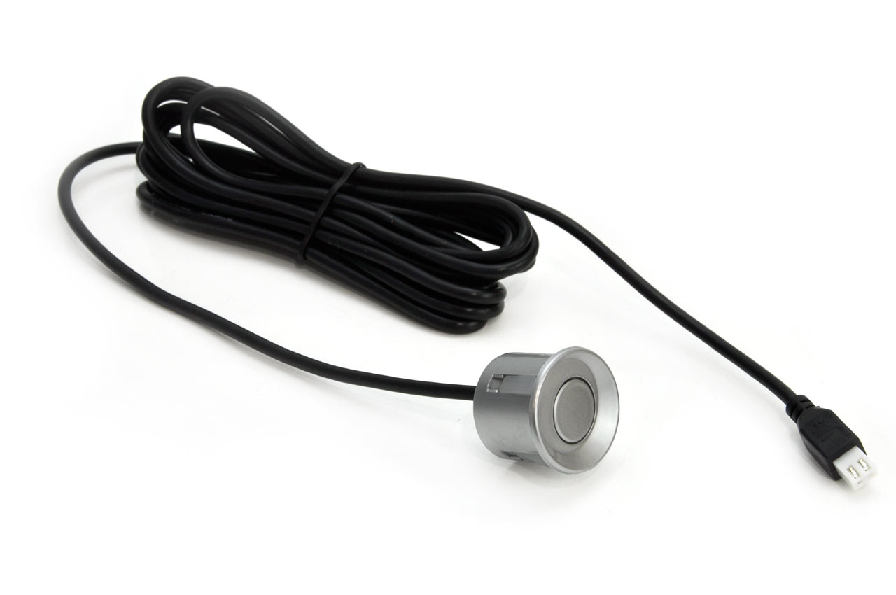 Zestaw czujników parkowania TFT01 4,3" z kamerą HD-301-IR 4 sensory srebrne — ujęcie 2