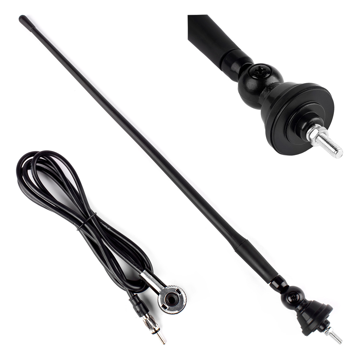 Antena samochodowa 34 cm 5 mm adapter ANT02