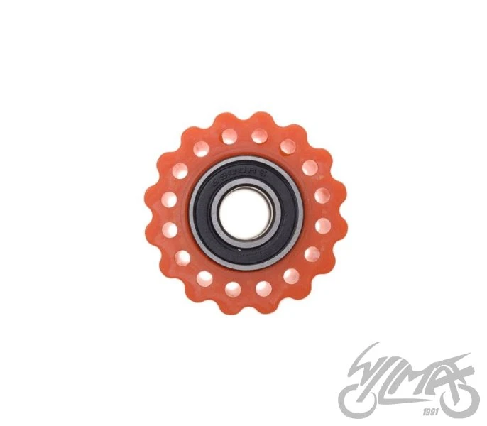 Rolka prowadząca łańcucha 38 mm — otwór 10 mm, pomarańczowa, AW567752 — ujęcie 2
