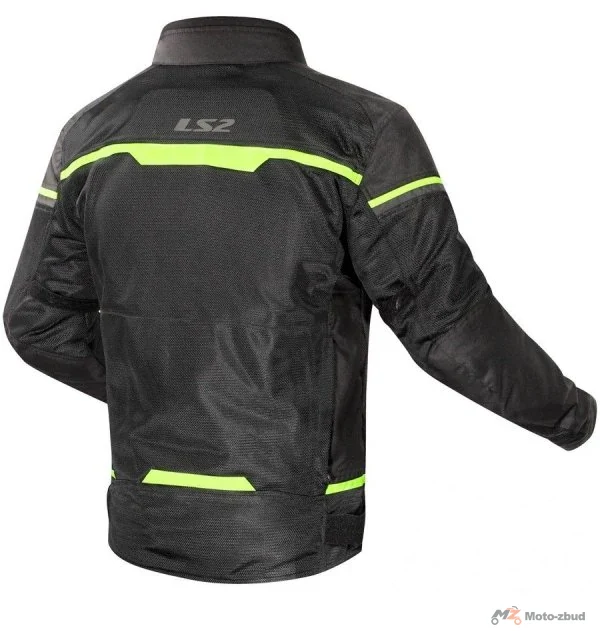 Kurtka motocyklowa LS2 Riva męska Black Neon Yellow — XXL — ujęcie 2