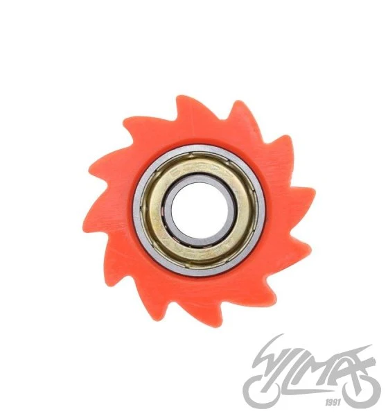 Rolka prowadząca łańcucha 38 mm — otwór 8 mm, pomarańczowa, AW567702 — ujęcie 2