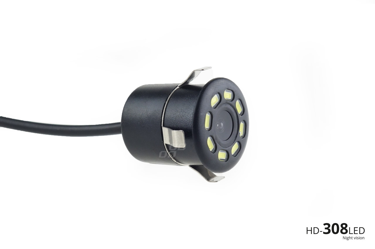 Zestaw czujników parkowania TFT01 4,3" z kamerą HD-308-LED 4 sensory czarne wewnętrzne — ujęcie 7