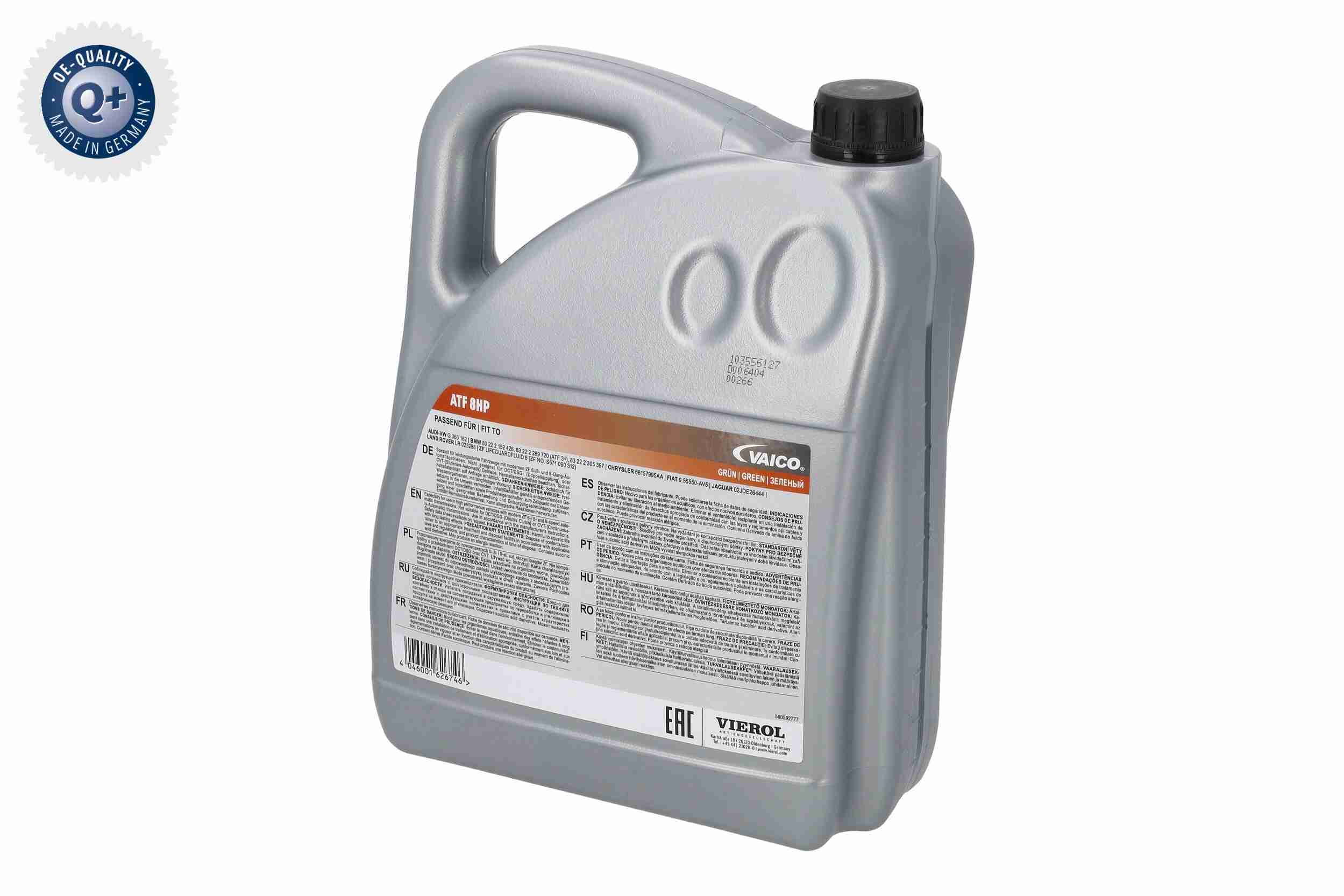 Olej ATF vaico ATF 8HP 5 l VIEROL V60-0265 — ujęcie 11