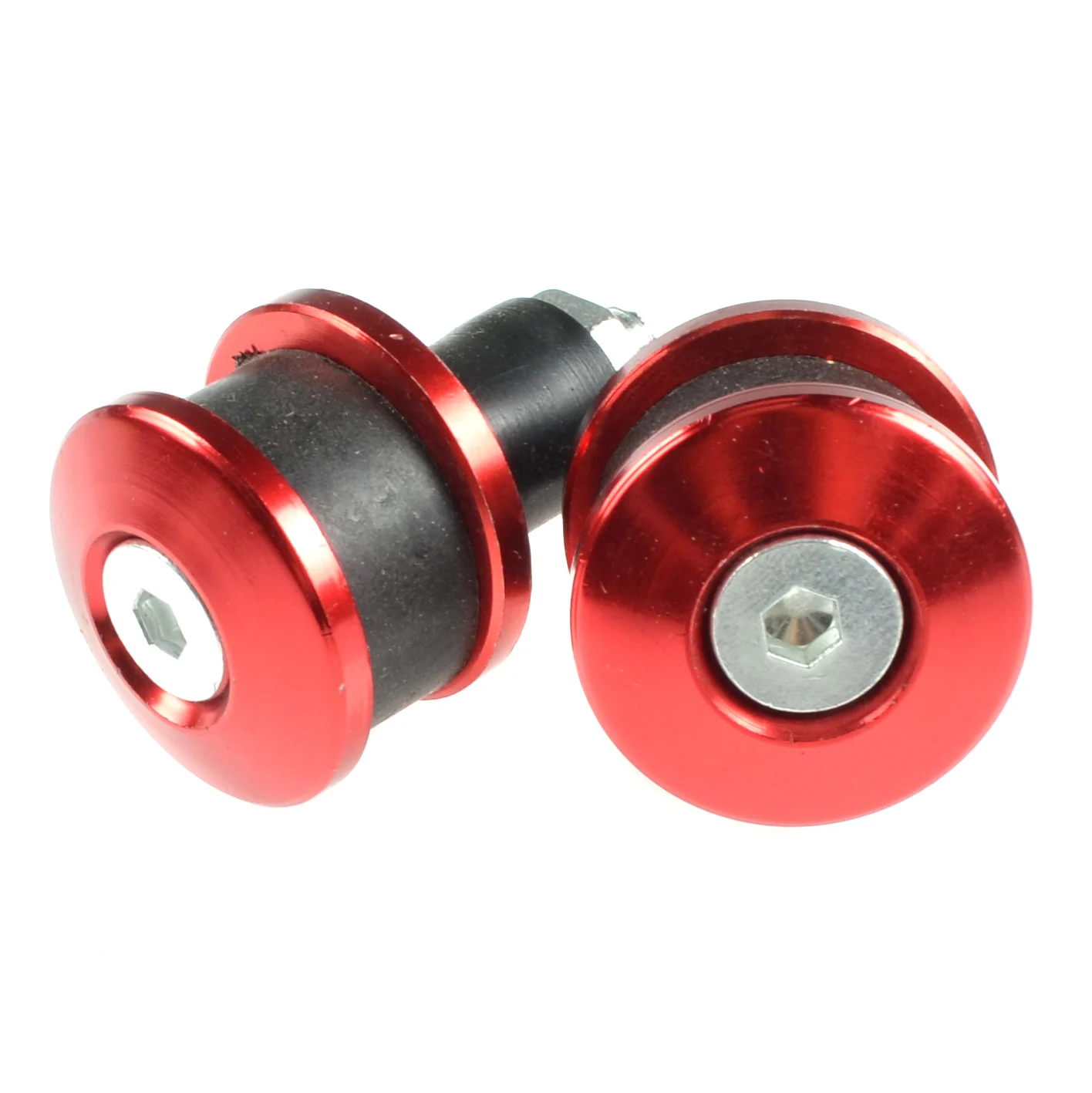Ciężarki kierownicy Replika aluminium CNC czerwone — ujęcie 1