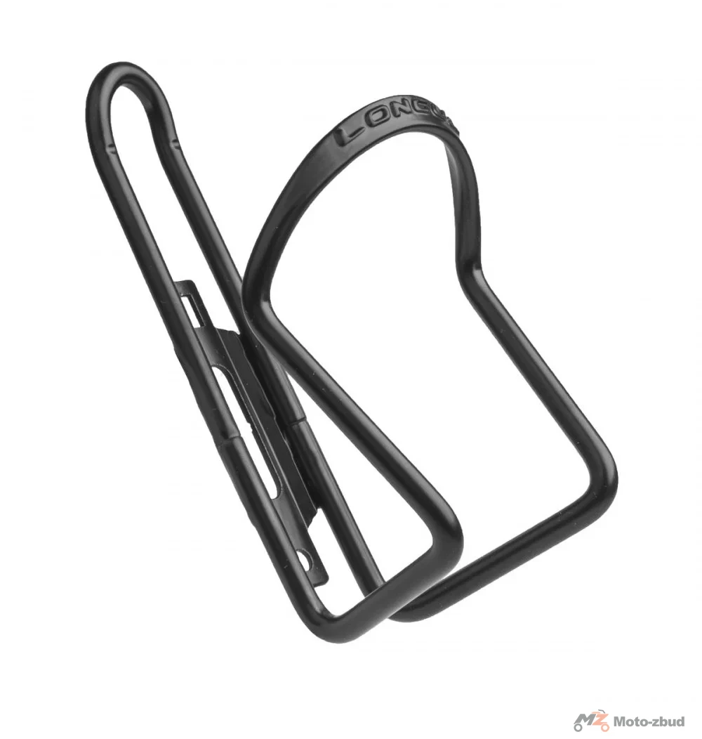 Koszyk bidonu aluminiowy Longus czarny — ujęcie 1