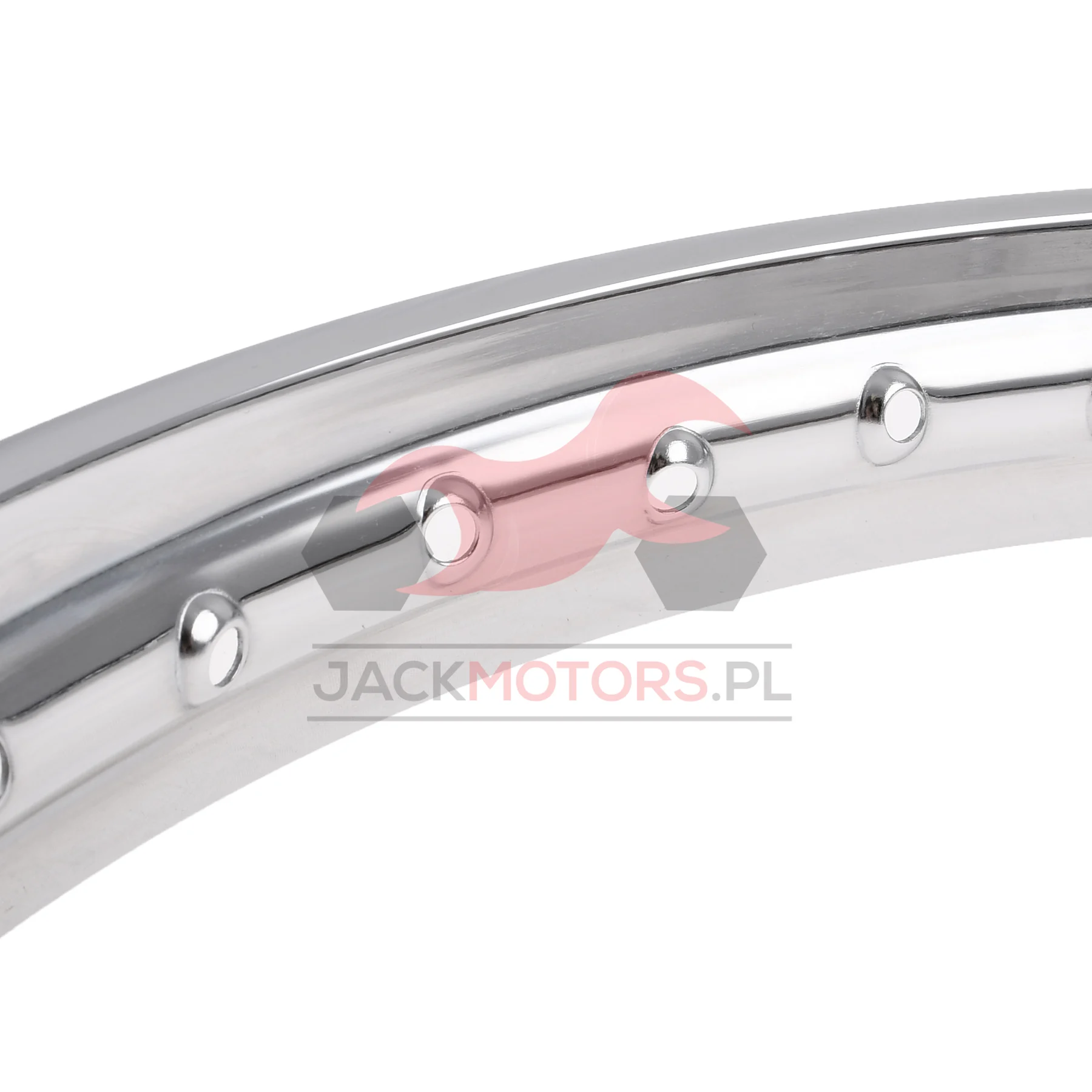 Obręcz koła Romet 17" stalowa chrom zaplot ORG DPR Classic — ujęcie 2
