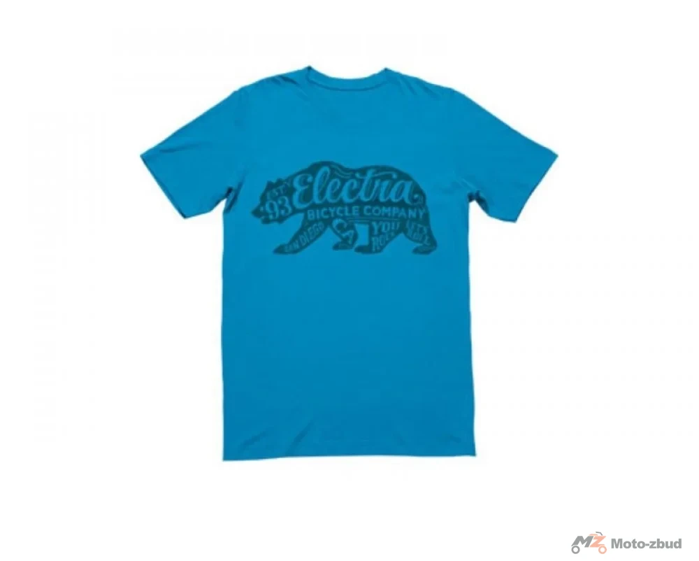 Electra koszulka bear tee niebieska męska z krótkim rękawkiem rozm. XL 527423