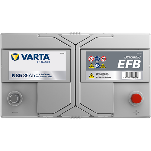 Akumulator 85 Ah 800A 306×173×218,5/P+ EFB Start-stop Varta 585501080K262 — ujęcie 4