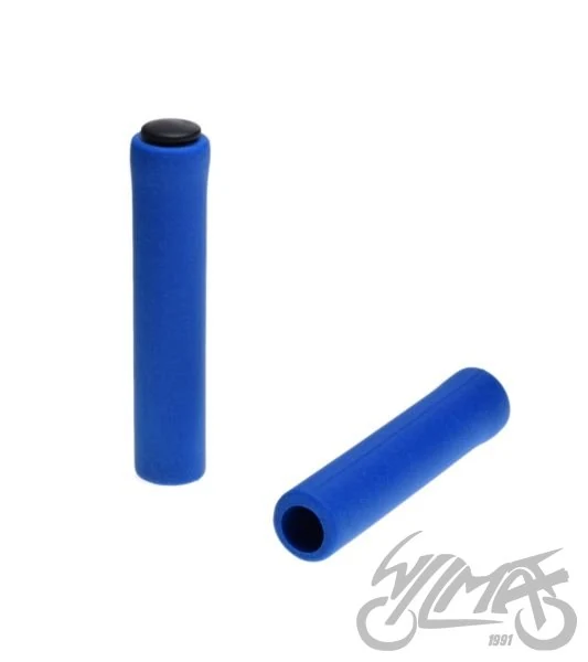 Chwyt kierownicy V-GRIP rowerowy silikon niebieski — ujęcie 2