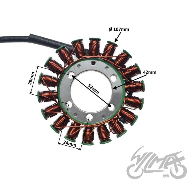 Stator 18 cewek do Hondy CBR600 rr 2003-2006 — ujęcie 2