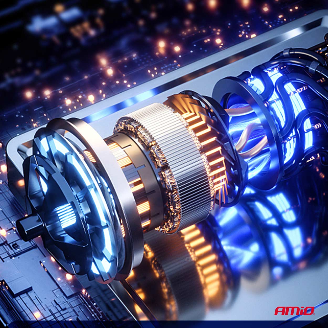 Kompresor samochodowy bezprzewodowy pompka elektryczna rowerowa 40 W ACOMP-19 — ujęcie 5