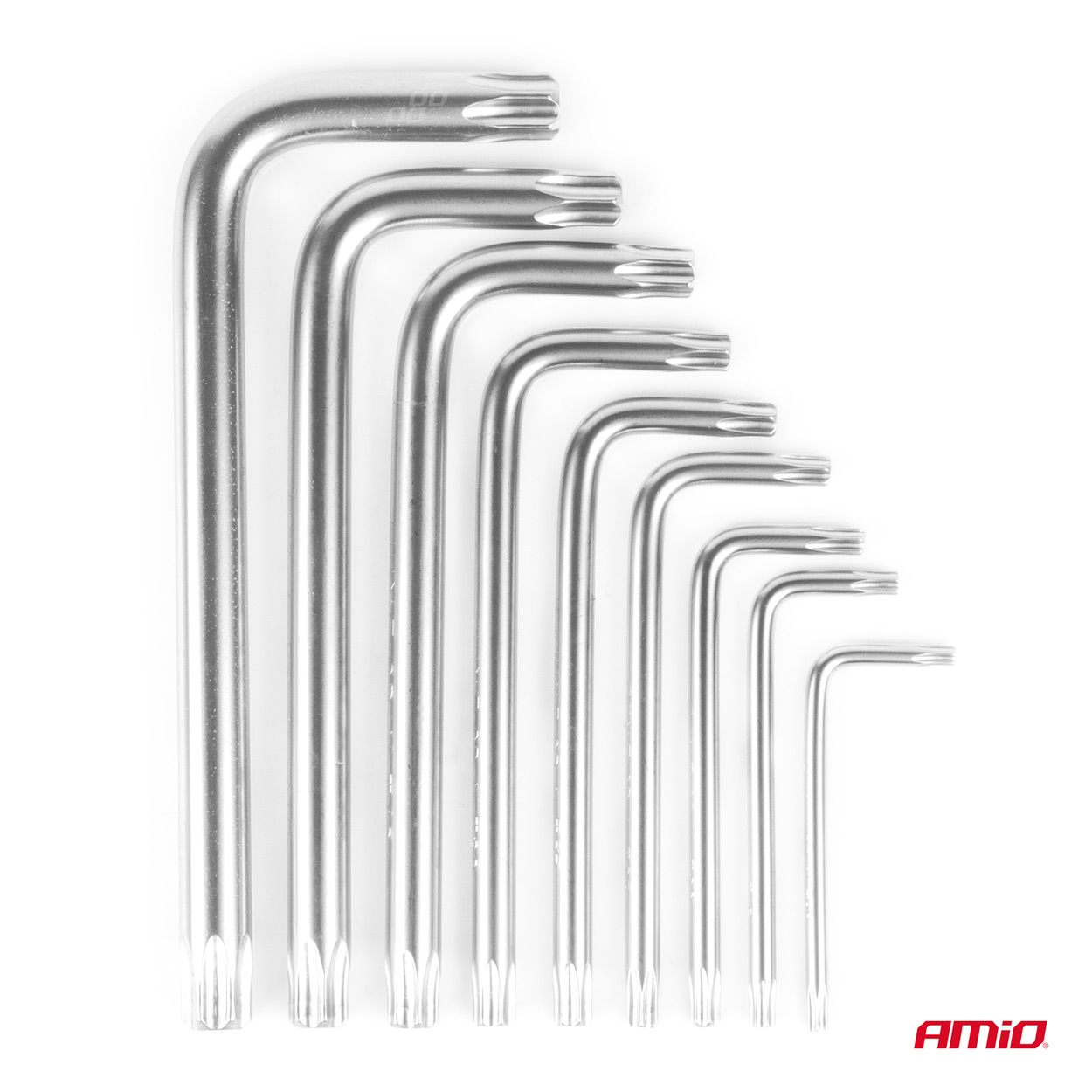 Klucze TORX krótkie CRV 9 szt. — ujęcie 4
