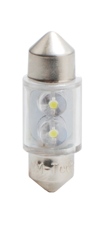 Żarówka LED C5W 31 mm 2×3 mm flux biała/2S M-Tech LB025W — ujęcie 4