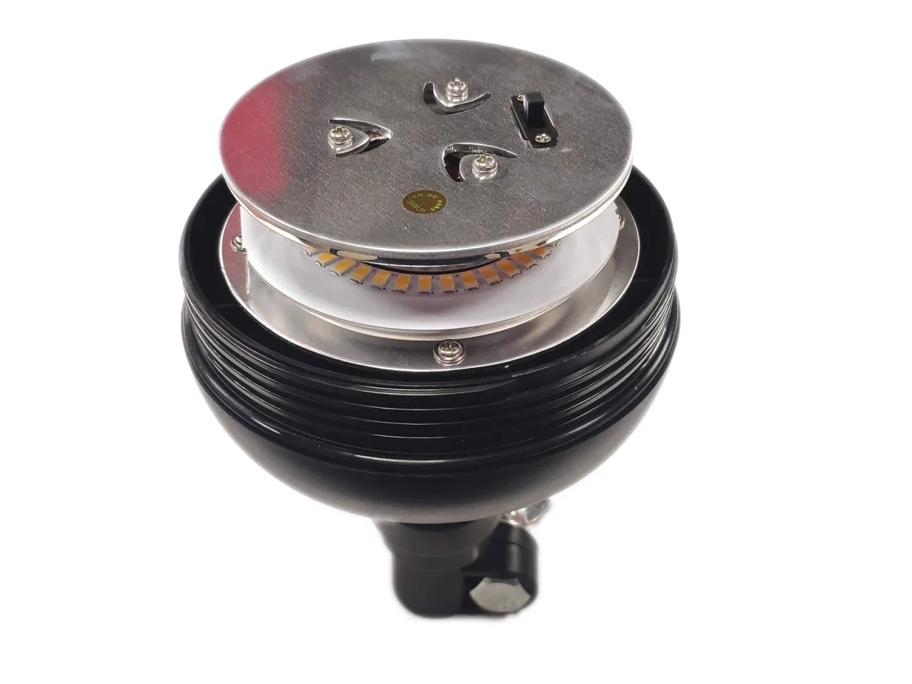 Lampa ostrzegawcza 12/24V pomarańczowa 39 LED ECE R10 na trzpień — ujęcie 4