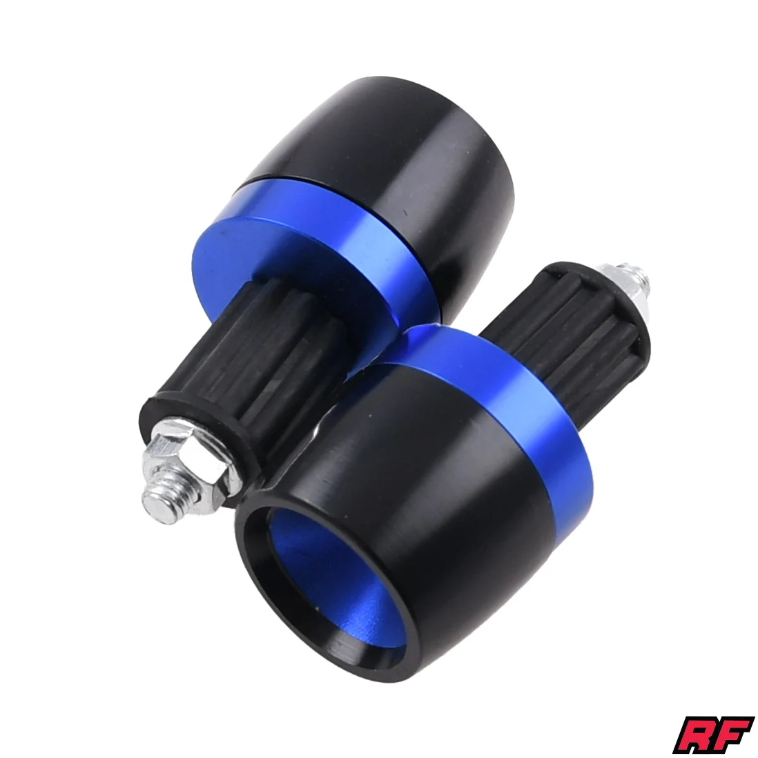 Ciężarki kierownicy Racing Force V2 aluminium CNC niebieskie kpl. — ujęcie 1