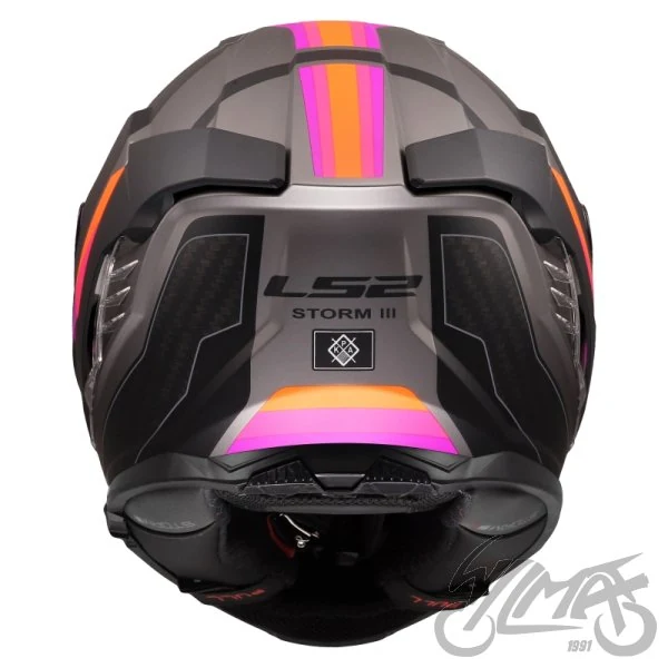 Kask LS2 FF818 Storm III sporty Grey purple — rozmiar M — ujęcie 4