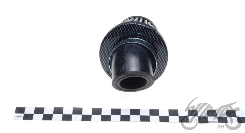 Filtr powietrza 28 mm stożkowy 45° wzór carbon — ujęcie 3