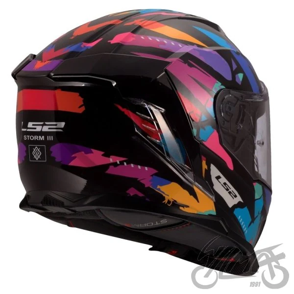 Kask LS2 FF818 Storm III Kaos Black pur. Blue — rozmiar XL — ujęcie 5