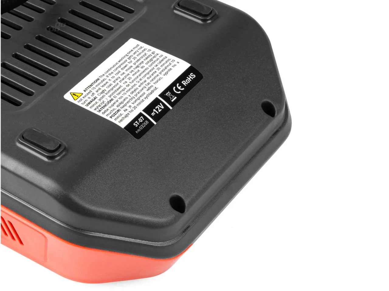 Kompresor samochodowy cyfrowy pompka 12V LED LCD — ujęcie 8