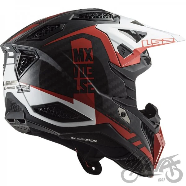 Kask LS2 MX703 C X-Force Victory Red White — rozmiar S — ujęcie 4
