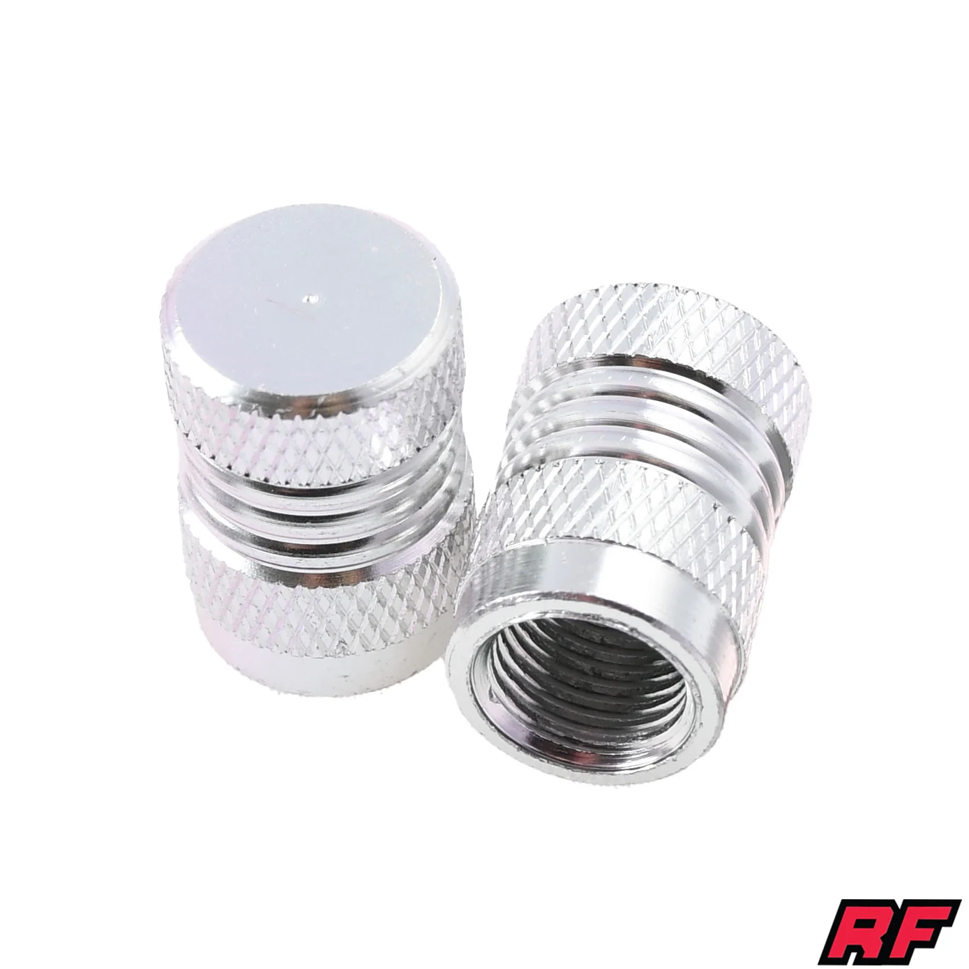 Nakrętka wentyla Racing Force roller V5 srebrna 2szt — ujęcie 1