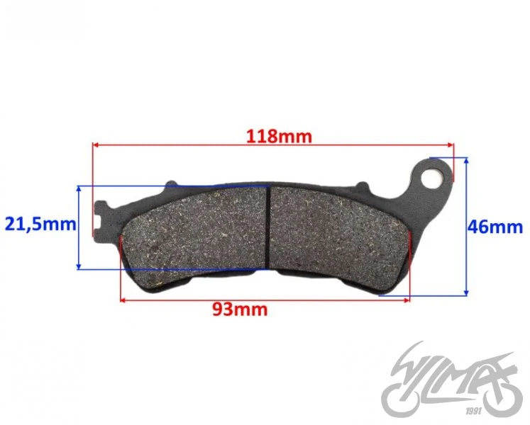 Klocki hamulca przedniego do Hondy SH125 2010-2015 — ujęcie 2