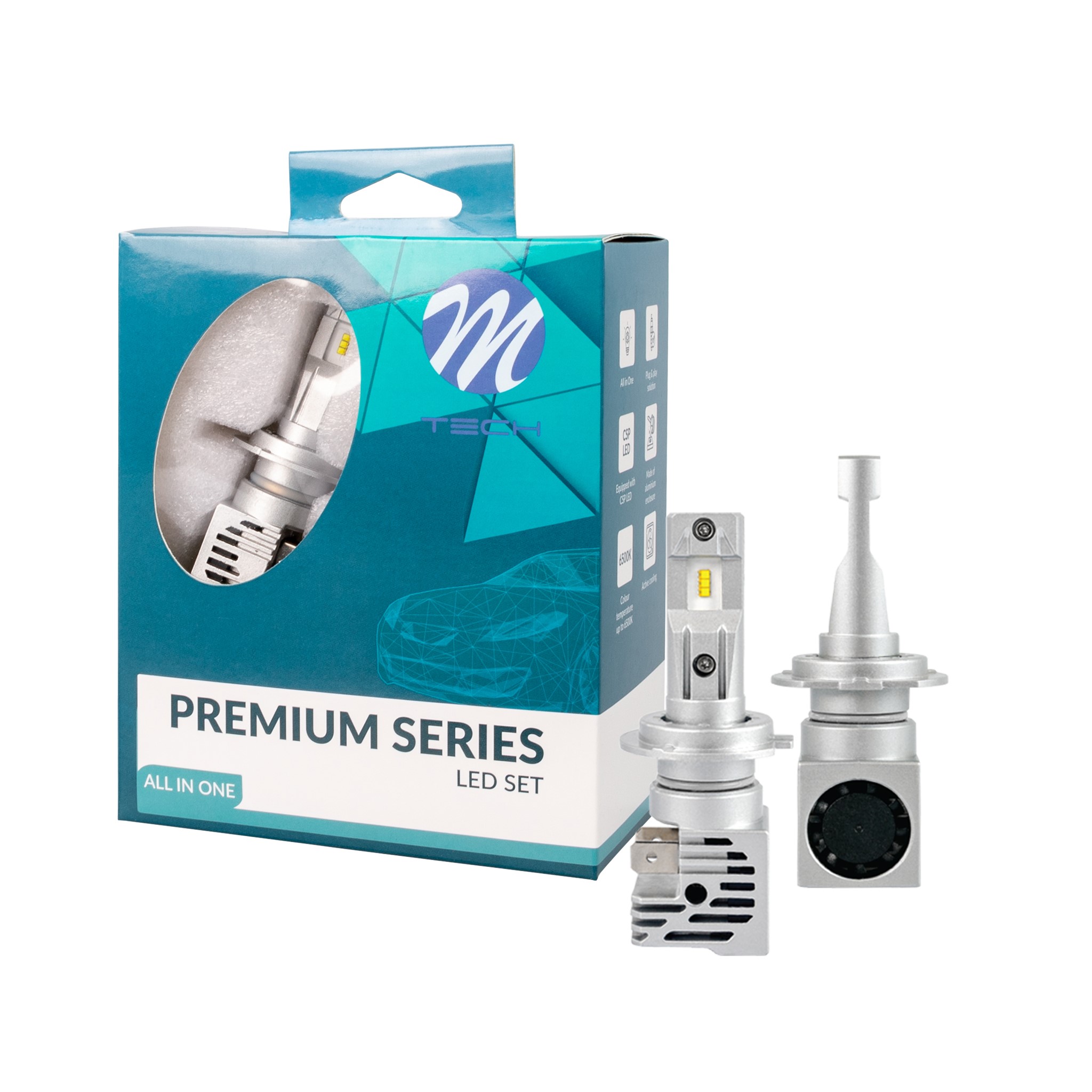 Żarówka LED H7 50W/6500K SET, 2 szt. M-Tech LSAL7 — ujęcie 2
