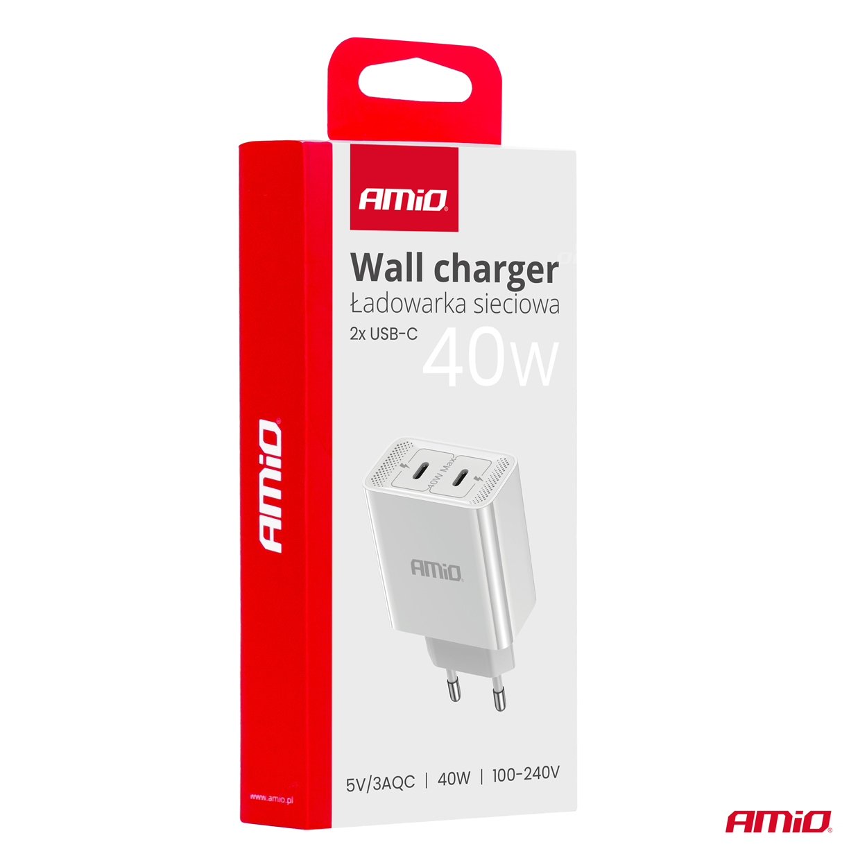 Ładowarka sieciowa 230 V 2x USB-C 40 W — ujęcie 5