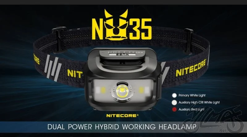 Latarka czołowa Nitecore NU35 — ujęcie 5