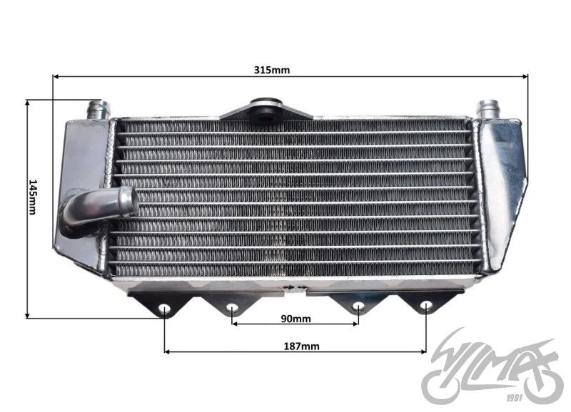Chłodnica cieczy do Yamahy YZ 250 / YZ 250X / YZ 250G — ujęcie 3