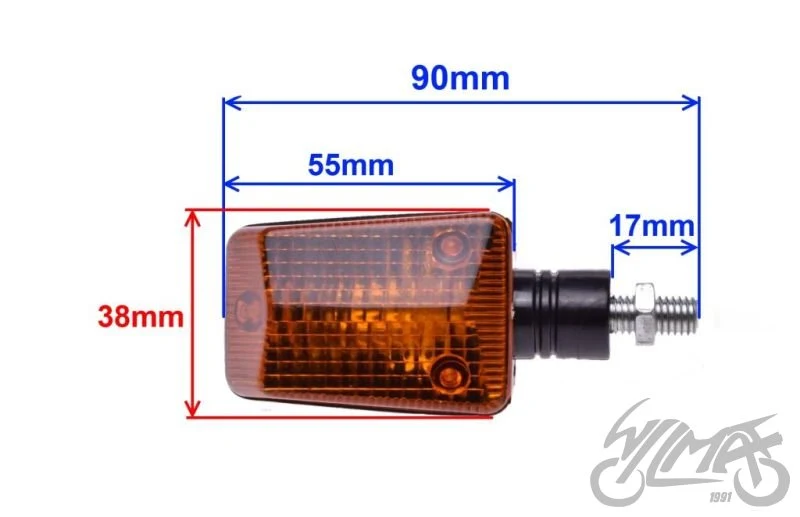 Kierunkowskaz mini czarny, wariant pomarańczowy — BA9S 12 V 10 W, AM1279 — ujęcie 2