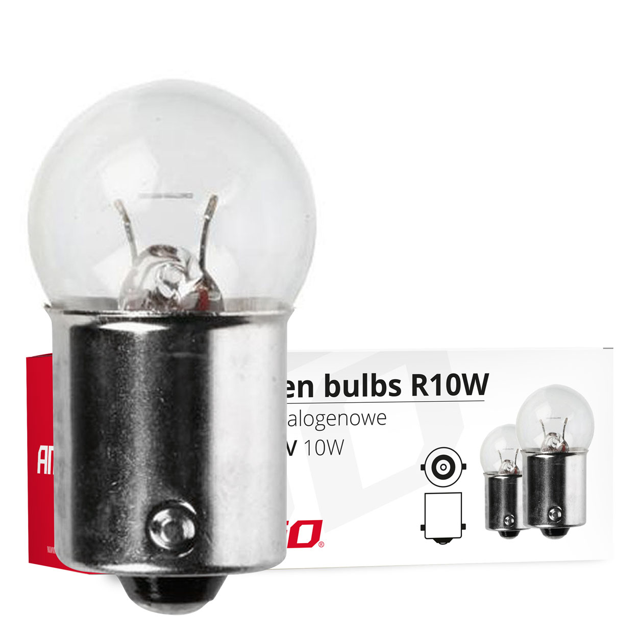 Żarówki halogenowe R10W BA15s 12 V 10 W 10 szt.