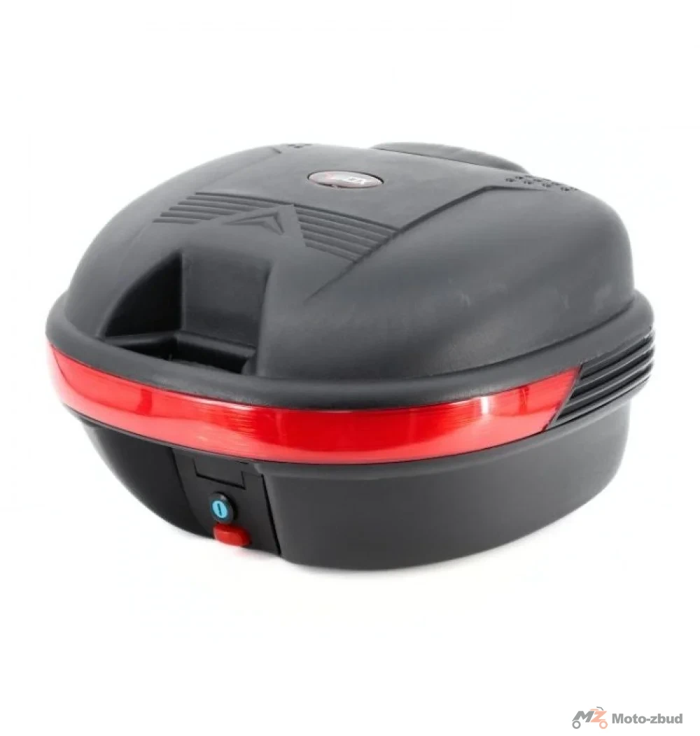 Kufer tylny vbox 0998C czarny z odblaskiem - pojemność 25 l