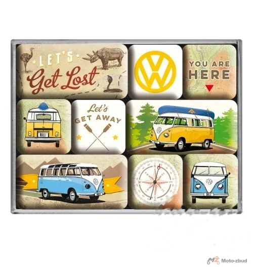 Magnes vw bulli let get 9 szt. 83080
