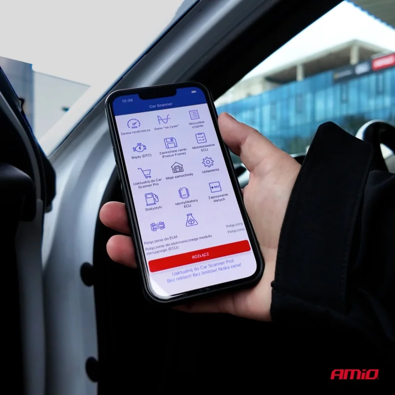 Skaner tester interfejs diagnostyczny OBD2 BT XL AMIO — ujęcie 8