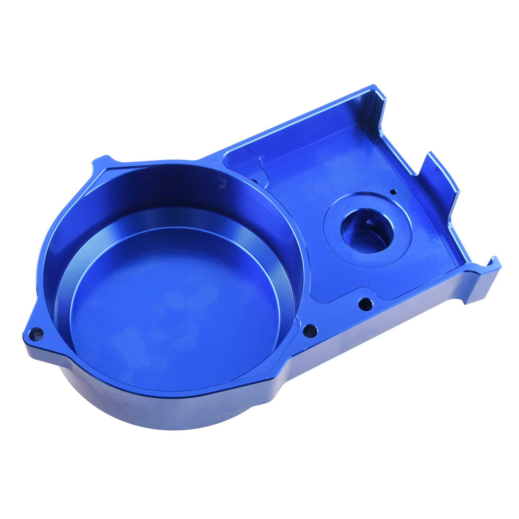Pokrywa silnika prawa DPR Performance CNC do Simson S51, SR50 — niebieska — ujęcie 3