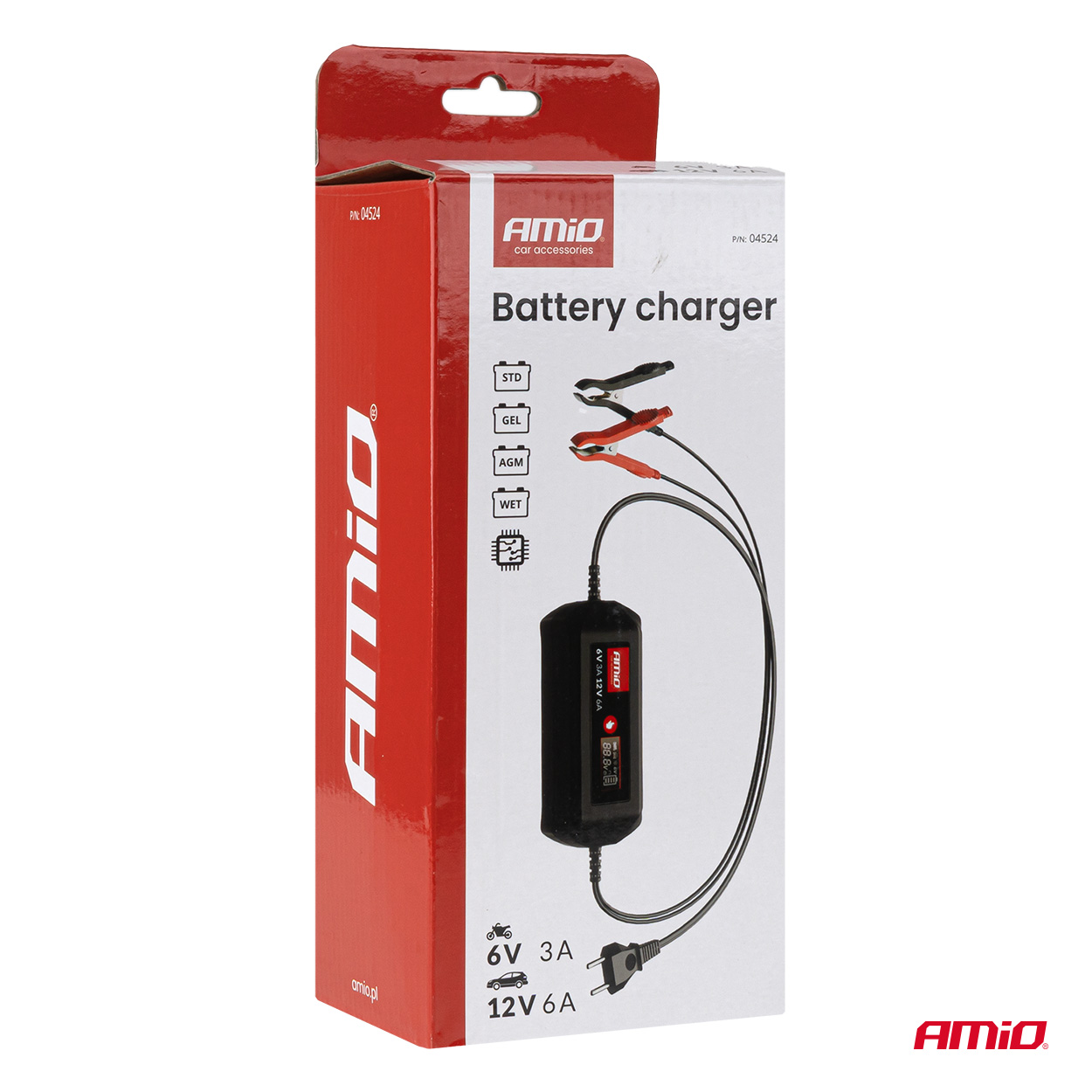 Prostownik cyfrowy STD GEL AGM WET MAX 6A 6 V 12 V — ujęcie 7