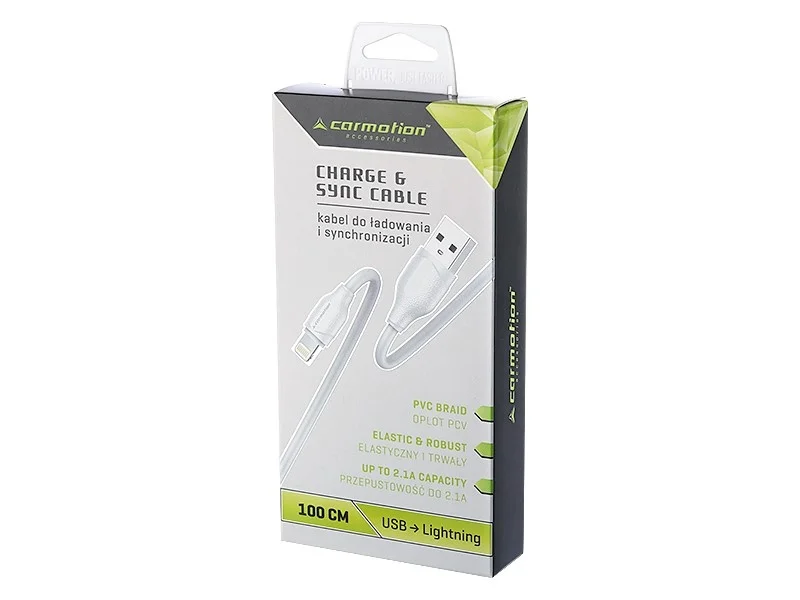 Kabel USB > LIGHTING 100cm oplot PCV — ujęcie 2