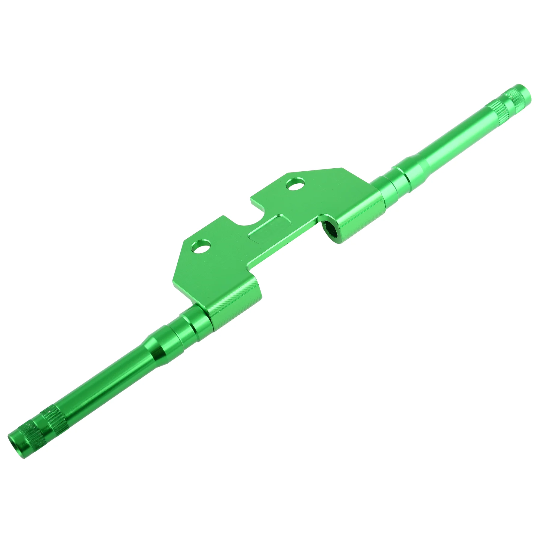 Uchwyt kierunkowskazu Simson tył 10 mm okrągły aluminium CNC zielony z gwintem M8 Racing Force — ujęcie 2