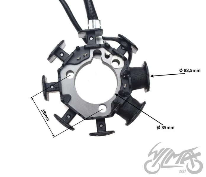 Stator 8 cewek do Honda CRF150F — 2003–2005 — ujęcie 2