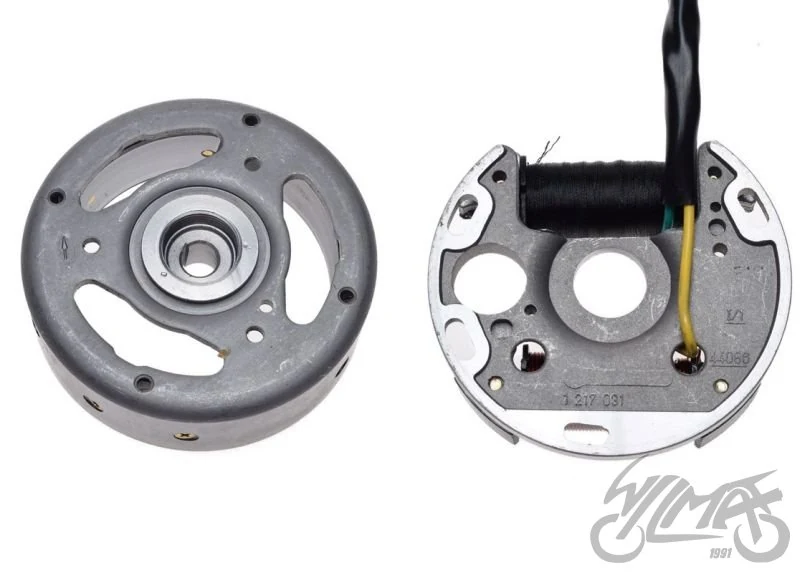 Stator z kołem magnesowym i cewką do puch maxi — ujęcie 3