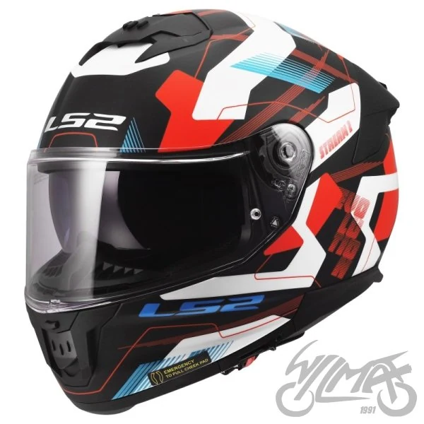 Kask LS2 FF808 Stream II Mika White Blue Red — rozmiar M — ujęcie 1